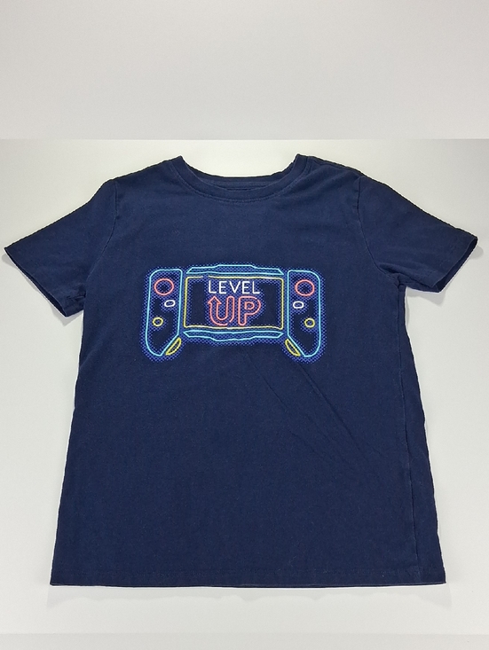 Cat & Jack Other - Boys Cat & Jack Graphic Tee Shirt Size Medium (8/10) Navy "Level Up" Gaming